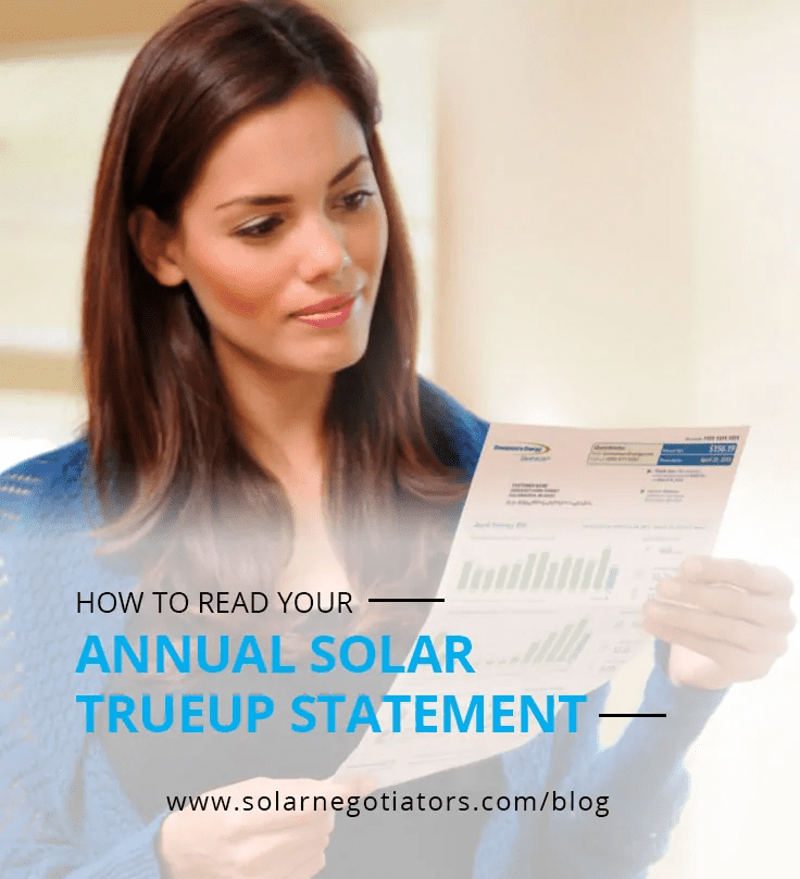 Understanding your Solar True-Up Bill