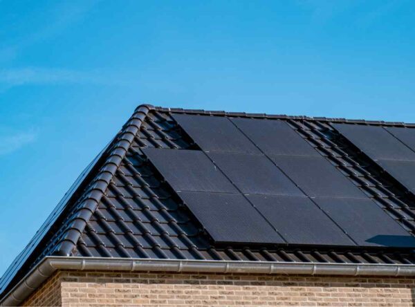 solar panels on roof of a house