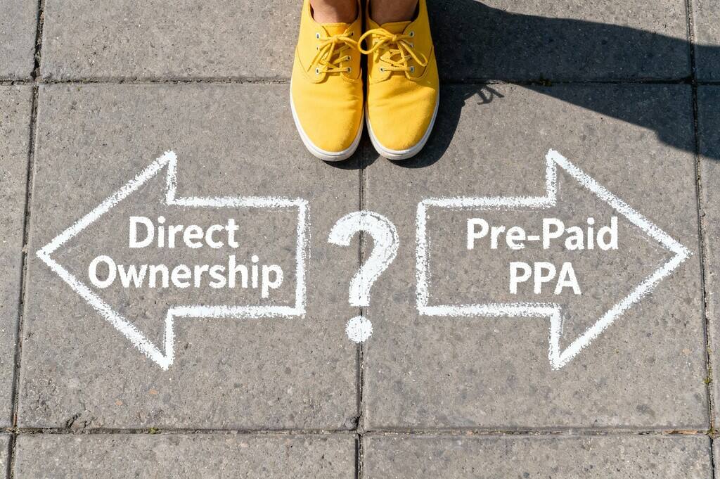 direct ownership v pre-paid PPA